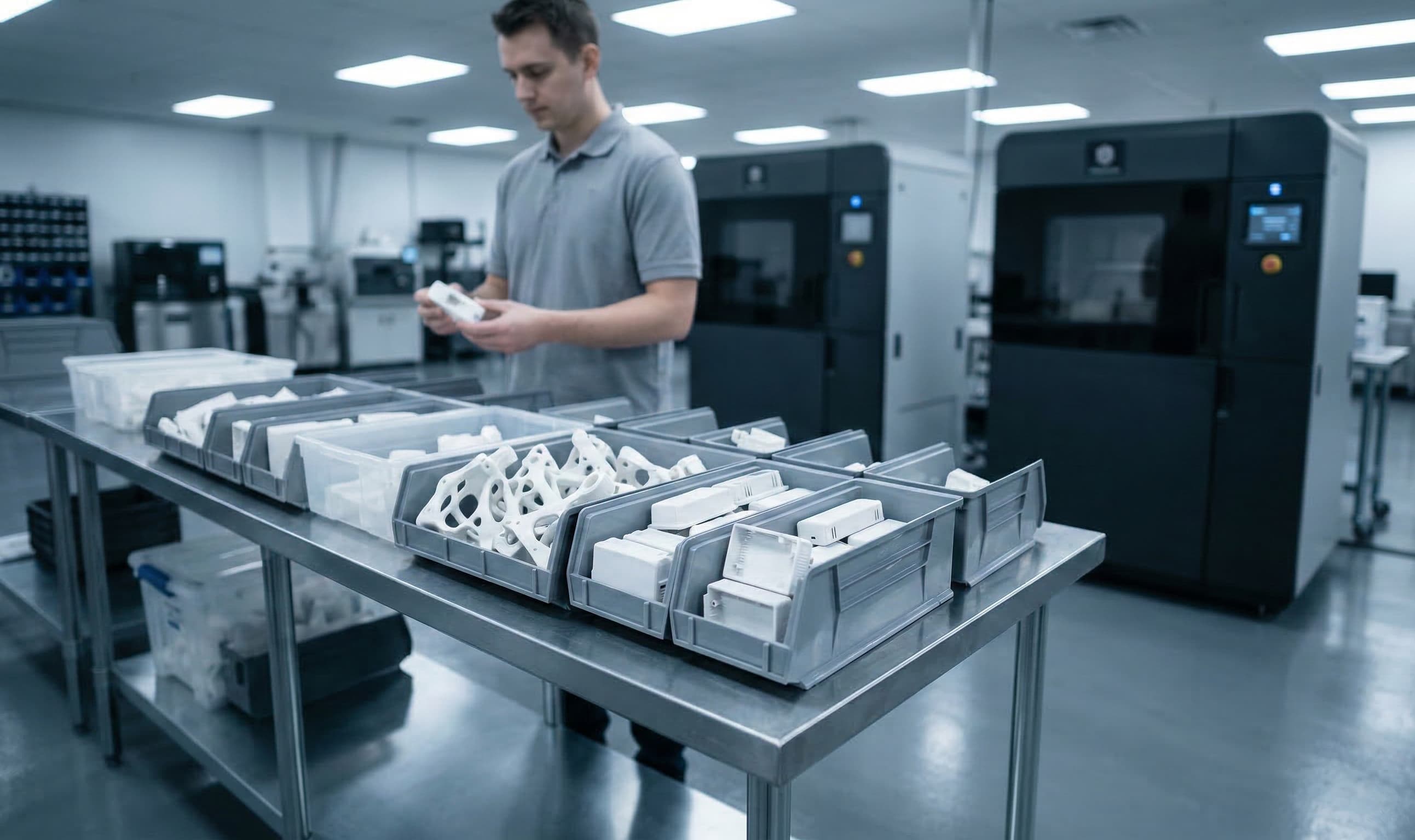 SLS service bureau production floor